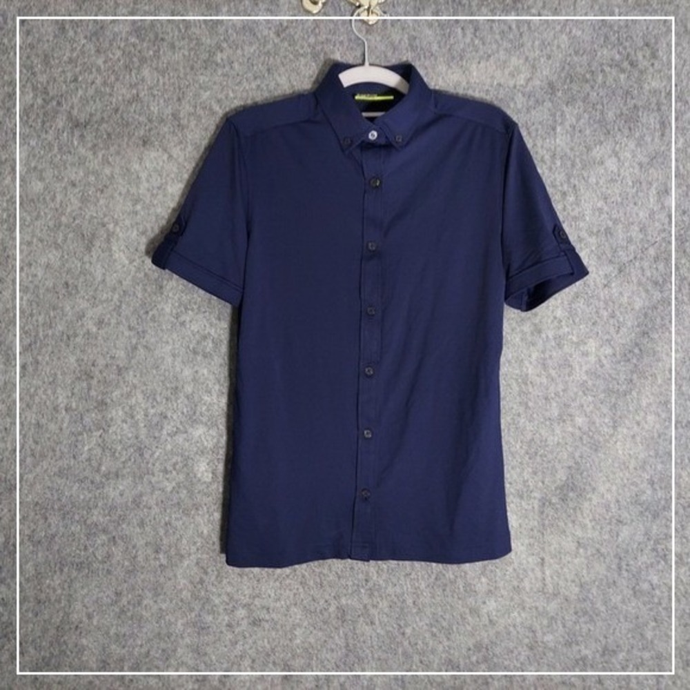 Murano Men Polo S Slim Performance Short Sleeve Quick Dry Stretch Athleisure